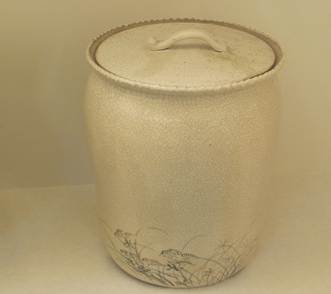 購入前コメント宜しく・花器・清山焼・京楽焼き・お猪口5個セット